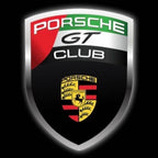 PORSCHE GT  LOGO PROJECTOT LIGHTS Nr.8100 (quantity  1 =  2 Logo Film /  2 door  lights)