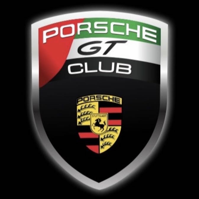 PORSCHE GT LOGO PROJECTOT LIGHTS Nr.8100 (quantità 1 = 2 pellicole logo / 2 luci porta)