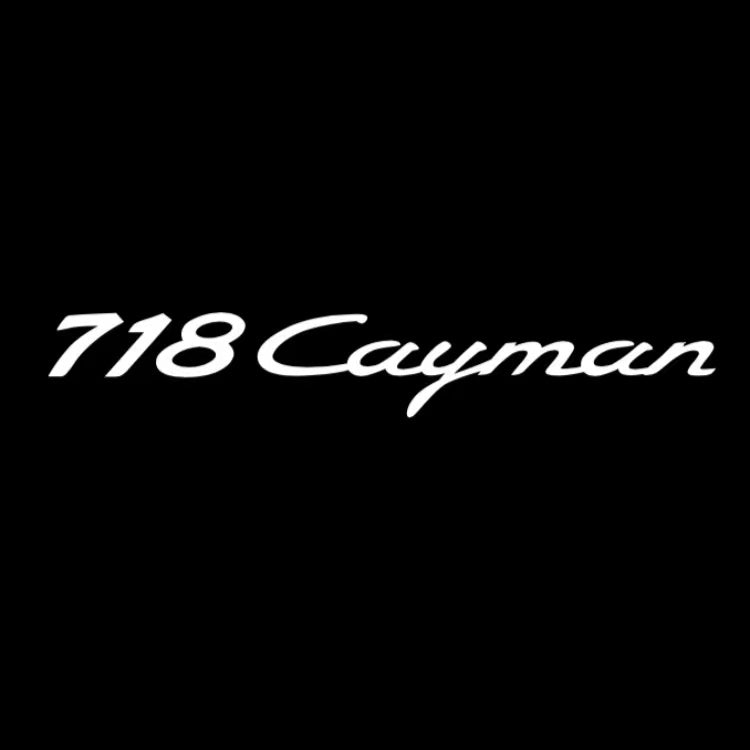 PORSCHE Cayman  LOGO PROJECTOT LIGHTS Nr.8010 (quantity  1 =  2 Logo Film /  2 door lights)