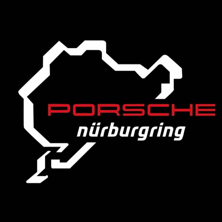 PORSCHE Nürburgring LOGO PROJECTOT LIGHTS Nr.8043 (quantità 1 = 2 pellicole logo / 2 luci porta)