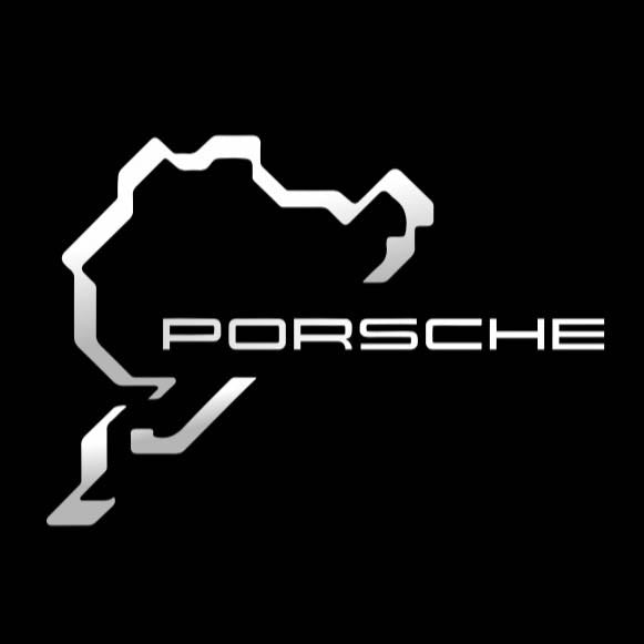 PORSCHE Nürburgring LOGO PROJECTOT LIGHTS Nr.8044 (quantità 1 = 2 pellicole logo / 2 luci porta)