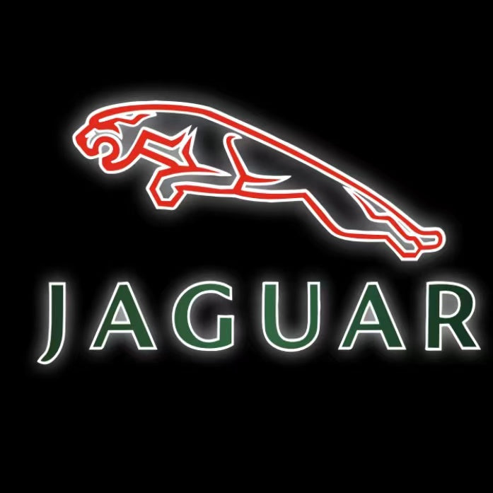 JAGUAR Colore Rosso LOGO PROJECROTR LIGHTS Nr.24 (quantità 1 = 1 set/2 luci porta)