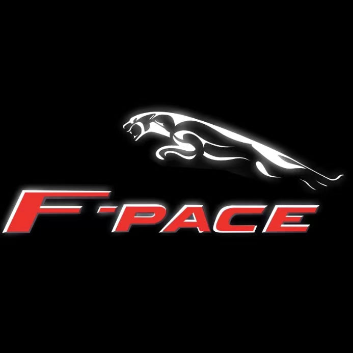 JAGUAR F PACE LOGO PROJECROTR LIGHTS Nr.128 (Menge 1 = 1 Satz/2 Türleuchten)