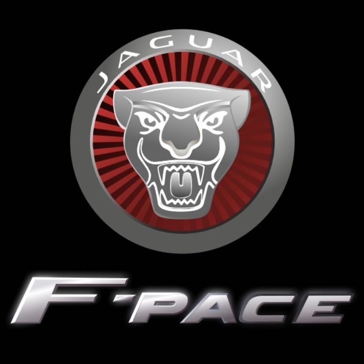 JAGUAR F PACE LOGO PROJECROTR LIGHTS Nr.113 (Menge 1 = 1 Satz/2 Türleuchten)