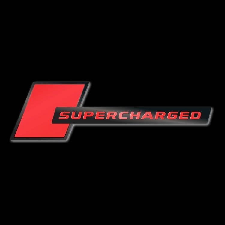 JAGUAR SUPERCHARGED LOGO PROJECROTR LIGHTS Nr.81 (quantità 1 = 1 set/2 luci porta)