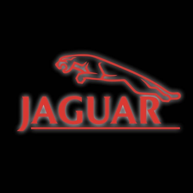 JAGUAR Colore rosso LOGO PROJECROTR LIGHTS Nr.08 (quantità 1 = 1 set/2 luci porta)