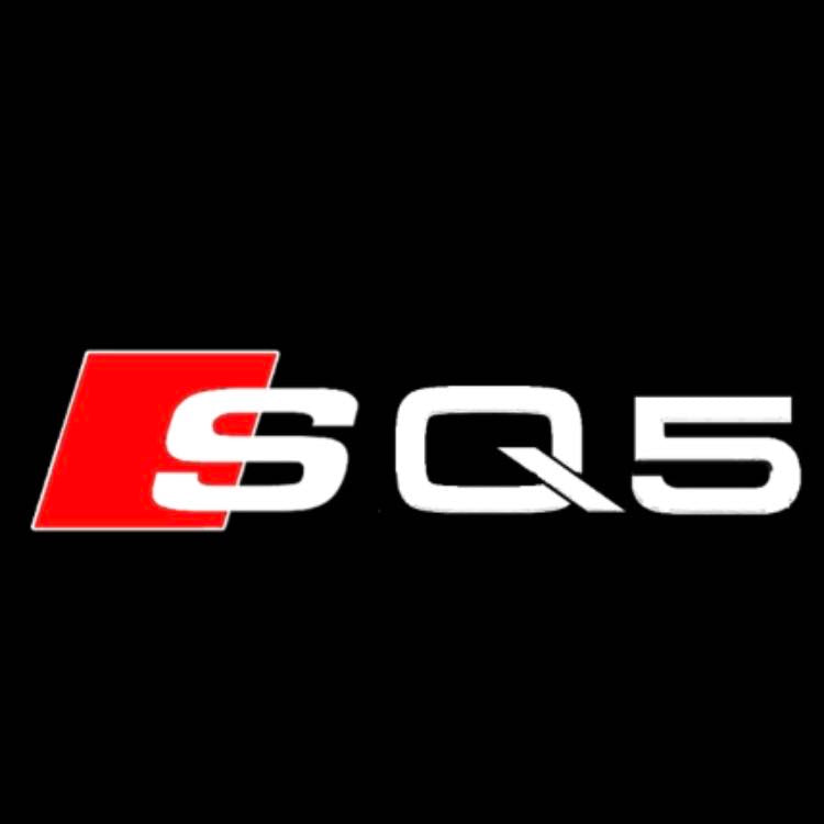 AUDI SQ5 LOGO PROJECTOT LIGHTS Nr.58 (Menge 1 = 2 Logofolien /2 Türleuchten） 