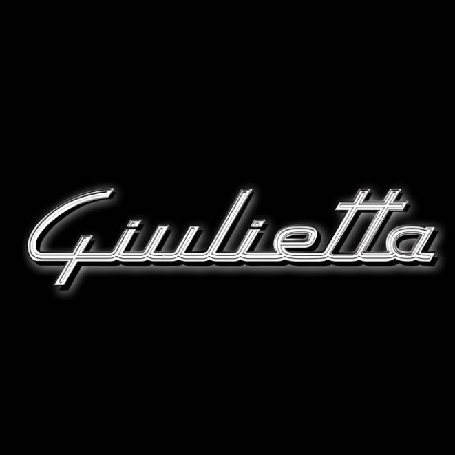 Alfa Romeo Giulietta LOGO PROJECTOT LIGHTS Nr.83 (Menge 1 = 2 Logofolie / 2 Türleuchten) 