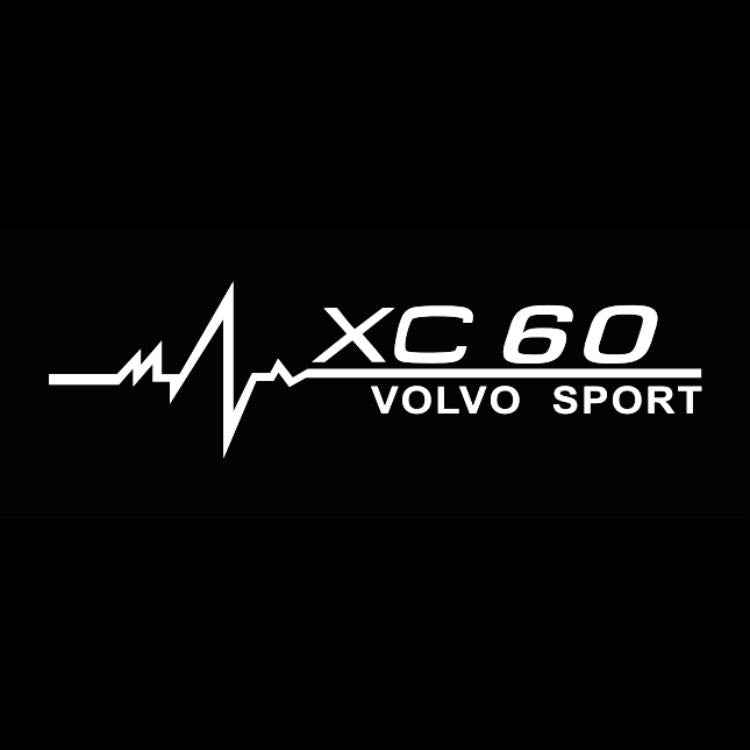 Volvo XC 60 LOGO PROJECROTR LIGHTS Nr.45 (quantità 1 = 2 Pellicola Logo / 2 luci porta) 