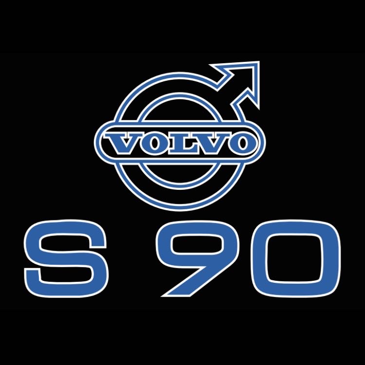 Volvo S 90 LOGO PROJECROTR LIGHTS Nr.98 (quantità 1 = 2 pellicole logo / 2 luci porta) 