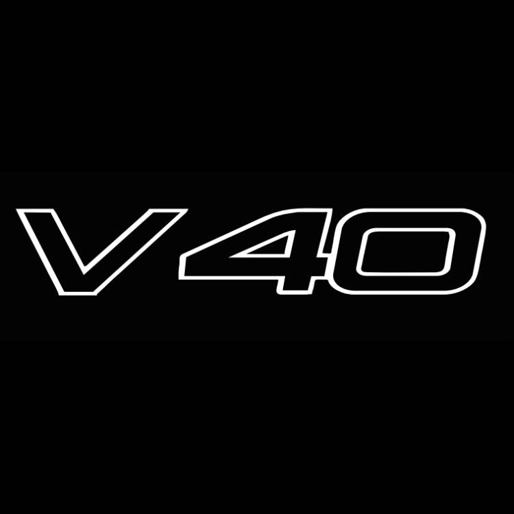 Volvo V 40 LOGO PROJECROTR LIGHTS Nr.91 (quantità 1 = 2 pellicole logo / 2 luci porta) 