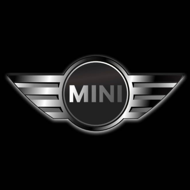 MINI ORIGINAL LOGO PROJECROTR LIGHTS Nr.06 (quantity  1 =  2 Logo Film /  2 door lights)