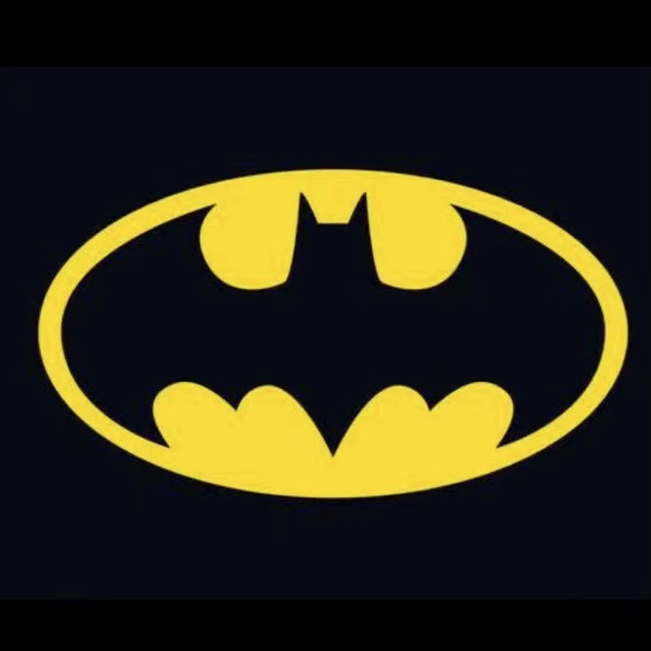 Luci per porte con logo Batman Nr.209 (quantità 1 = 2 pellicole con logo /2 luci per porte）Logo DC Heroes 