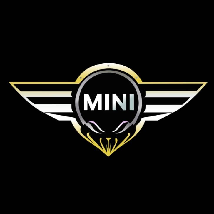 MINI ORIGINAL LOGO PROJECROTR LIGHTS Nr.14 (quantity  1 =  2 Logo Film /  2 door lights)