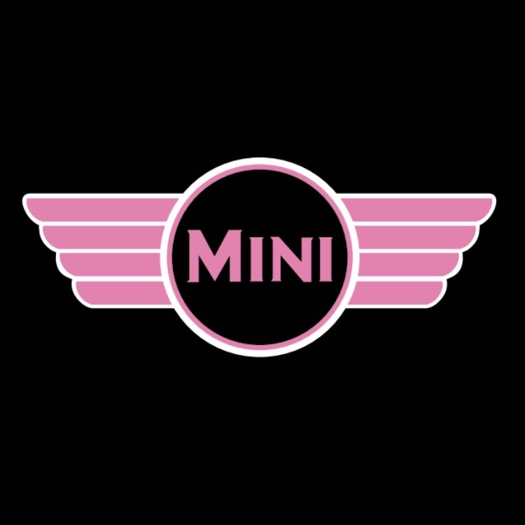 MINI ORIGINAL LOGO PROJECROTR LIGHTS Nr.22 (quantity  1 =  2 Logo Film /  2 door lights)