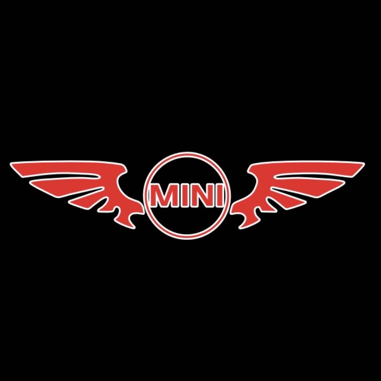 MINI ORIGINAL LOGO PROJECROTR LIGHTS Nr.50 (quantity  1 =  2 Logo Film /  2 door lights)