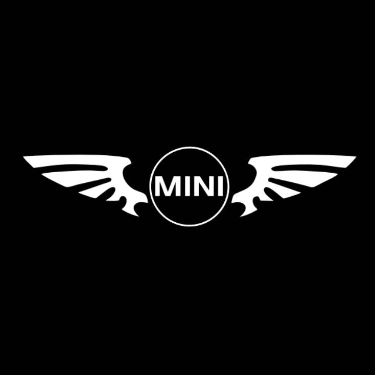 MINI ORIGINAL LOGO PROJECROTR LIGHTS Nr.55 (quantity  1 =  2 Logo Film /  2 door lights)