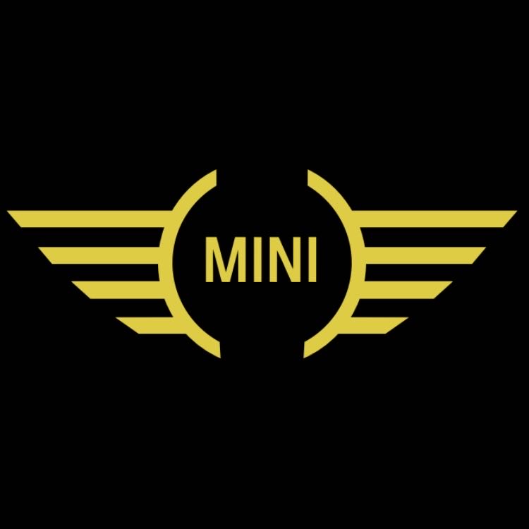 MINI ORIGINAL LOGO PROJECROTR LIGHTS Nr.85 (Menge 1 = 2 Logofolie / 2 Türleuchten) 