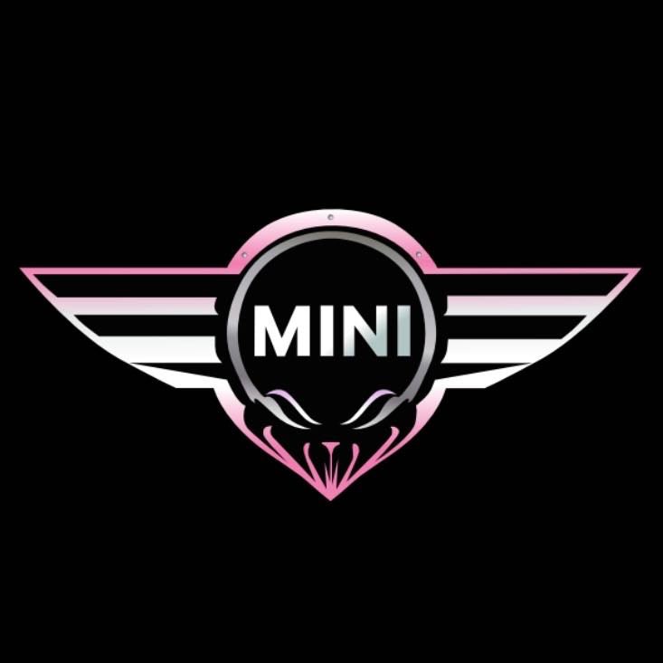 MINI ORIGINAL LOGO PROJECROTR LIGHTS Nr.13 (quantity  1 =  2 Logo Film /  2 door lights)