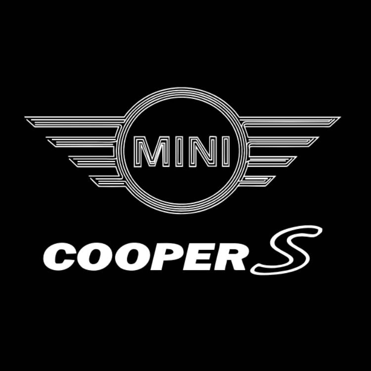 MINI COOPER S LOGO PROJECROTR LIGHTS Nr.27 (Menge 1 = 2 Logofolie / 2 Türleuchten) 