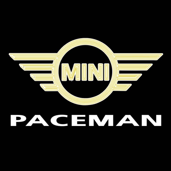 MINI PACEMAN LOGO PROJECROTR LIGHTS Nr.138 (quantità 1 = 2 pellicole logo / 2 luci porta) 