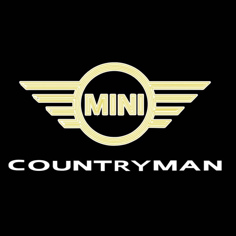 MINI COUNTRYMAN LOGO PROJECROTR LIGHTS Nr.136 (Menge 1 = 2 Logofolie / 2 Türleuchten) 