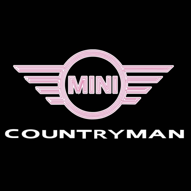 MINI COUNTRYMAN LOGO PROJECROTR LIGHTS Nr.147 (quantity  1 =  2 Logo Film /  2 door lights)