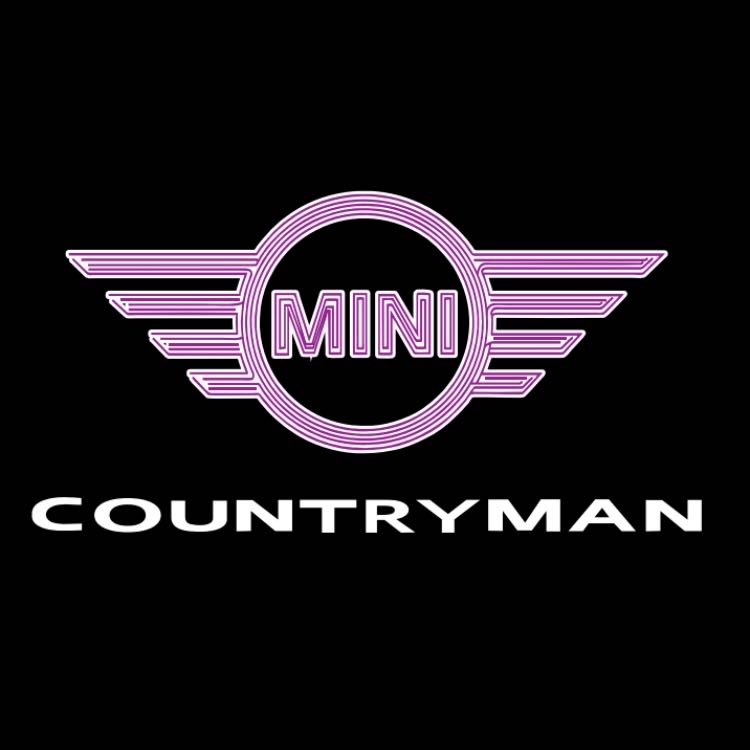 MINI COUNTRYMAN LOGO PROJECROTR LIGHTS Nr.141 (Menge 1 = 2 Logofolie / 2 Türleuchten) 