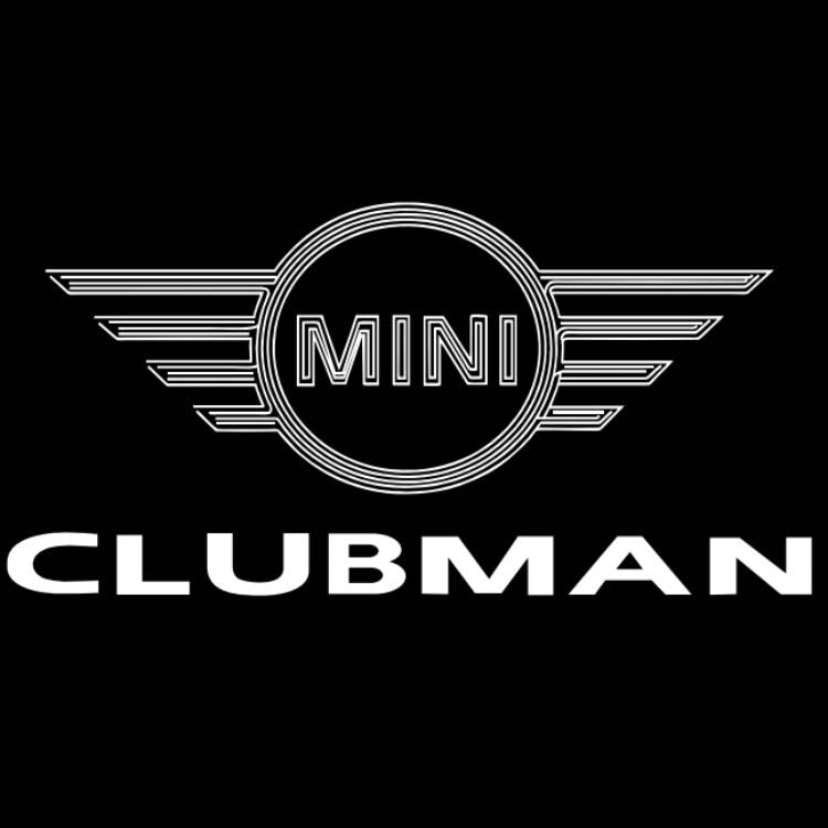 MINI CLUBMAN LOGO PROJECROTR LIGHTS Nr.30 (quantità 1 = 2 Pellicola Logo / 2 luci porta) 