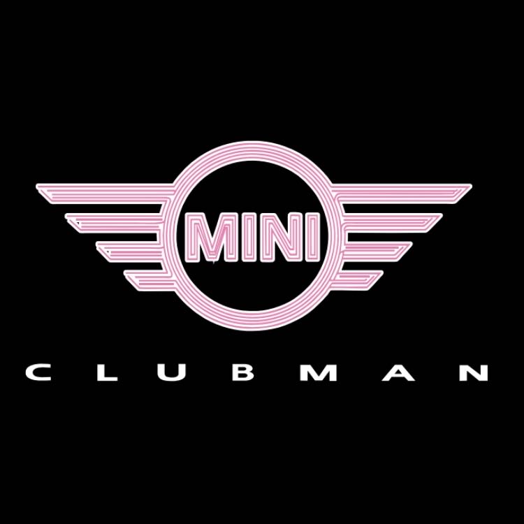 MINI CLUBMAN LOGO PROJECROTR LIGHTS Nr.149 (Menge 1 = 2 Logofolie / 2 Türleuchten) 