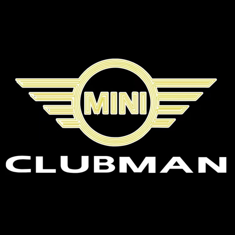 MINI CLUBMAN LOGO PROJECROTR LIGHTS Nr.135 (Menge 1 = 2 Logofolie / 2 Türleuchten) 