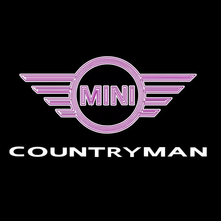 MINI COUNTRYMAN LOGO PROJECROTR LIGHTS Nr.145 (Menge 1 = 2 Logofolie / 2 Türleuchten) 