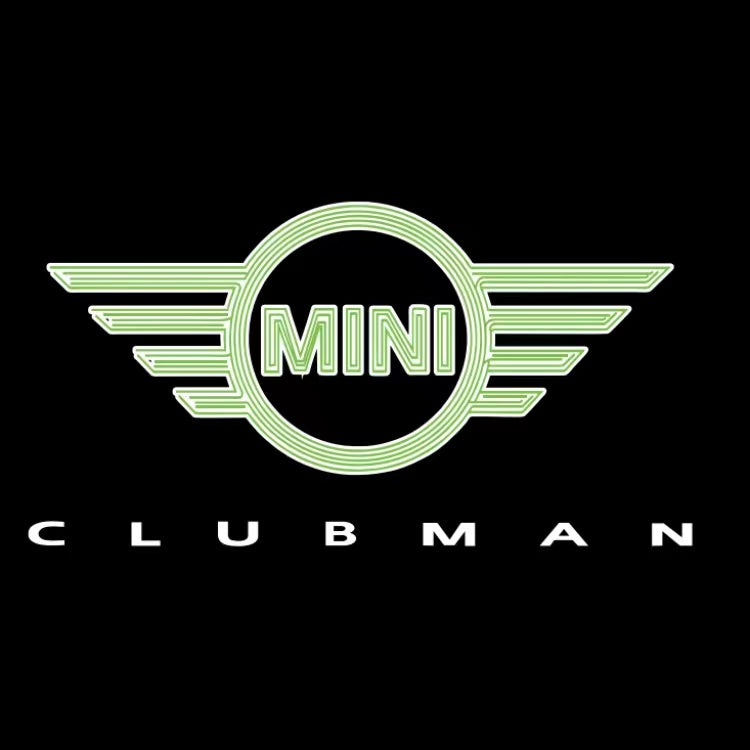 MINI CLUBMAN LOGO PROJECROTR LIGHTS Nr.133 (quantity  1 =  2 Logo Film /  2 door lights)