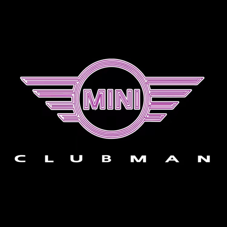 MINI CLUBMAN LOGO PROJECROTR LIGHTS Nr.143 (Menge 1 = 2 Logofolie / 2 Türleuchten) 