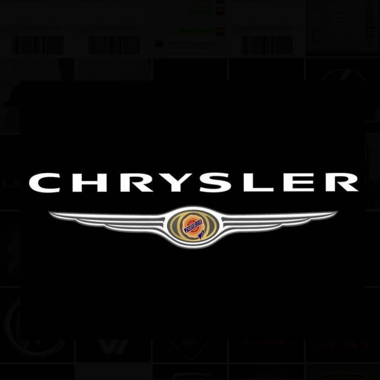 CHRYSLER ORIGINAL LOGO PROJECTOT LIGHTS Nr.31002   (quantity 1 = 2 Logo Films /2 door lights）