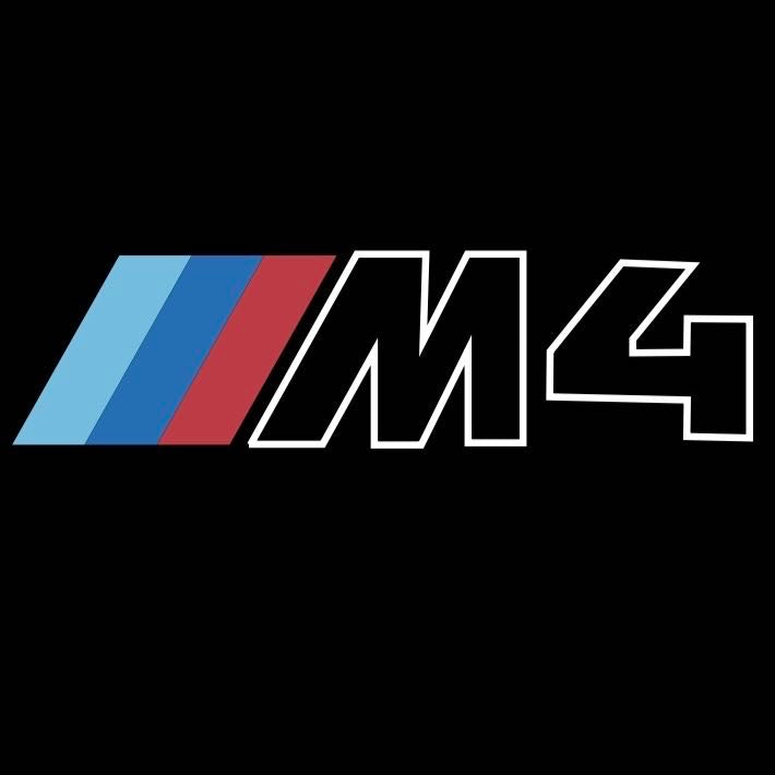 BMW M4 LOGO PROJECTOT LIGHTS Nr.6027 (Menge 1 = 1 Satz/2 Türleuchten)