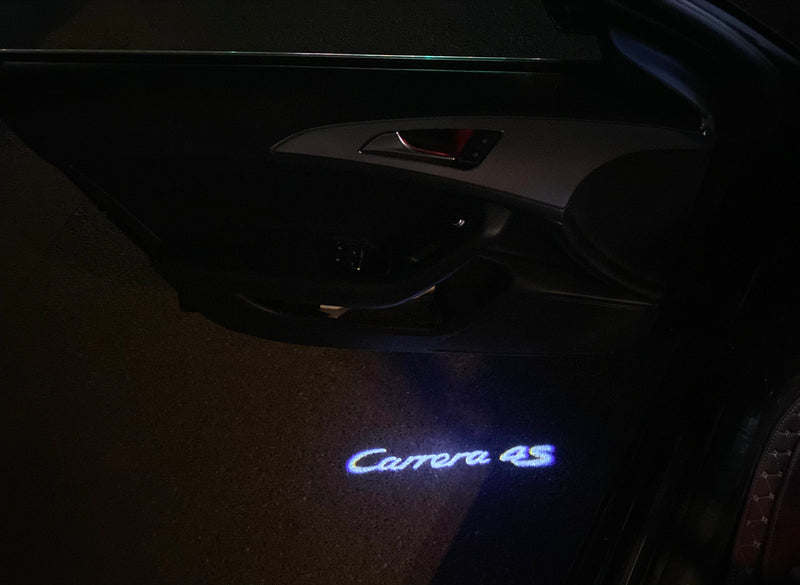 PORSCHE Carrera  LOGO PROJECTOT LIGHTS Nr.8080 (quantity  1 =  2 Logo Film /  2 door lights)