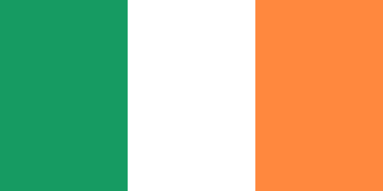 Republic of Ireland  National Flag  logo door lights (quantity 1 = 1 sets / 2 logo film /  Can replace of lights  other logos )
