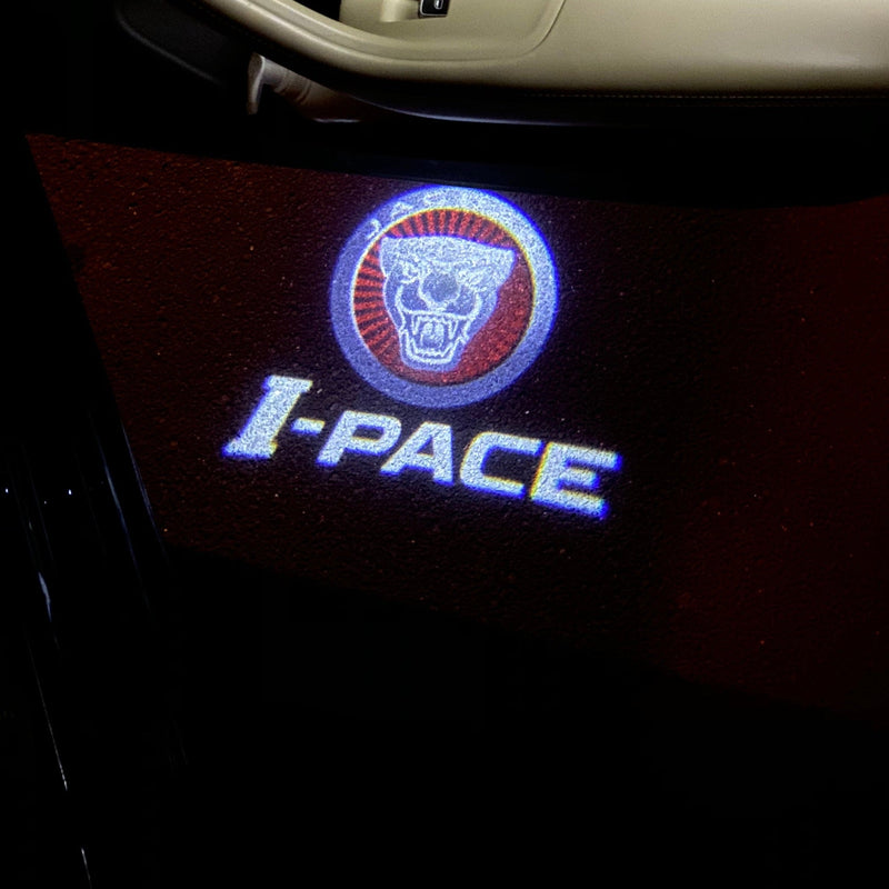 JAGUAR I PACE LOGO PROJECROTR LIGHTS Nr.124 (quantità 1 = 1 set/2 luci porta)