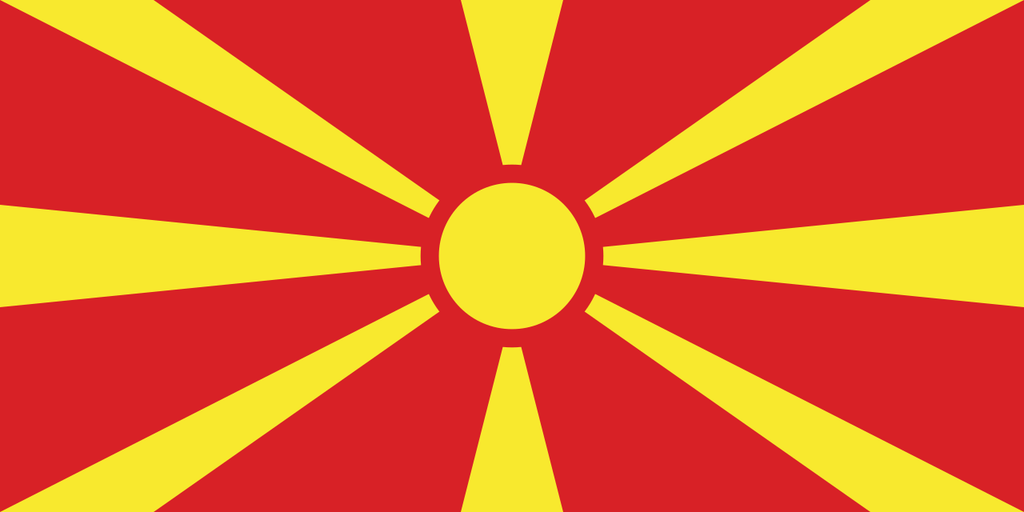 Severna Makedonija Република Северна Македонија  National Flag  logo door lights (quantity 1 = 1 sets / 2 logo film /  Can replace of lights  other logos )