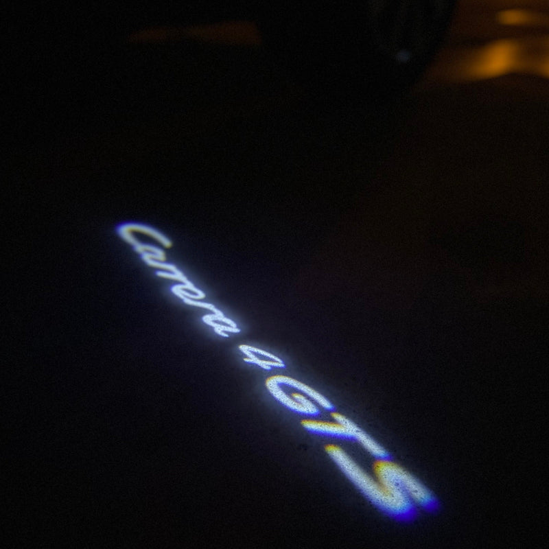 PORSCHE Carrera LOGO PROJECTOT LIGHTS Nr.8085 (Menge 1 = 2 Logofolie / 2 Türleuchten) 