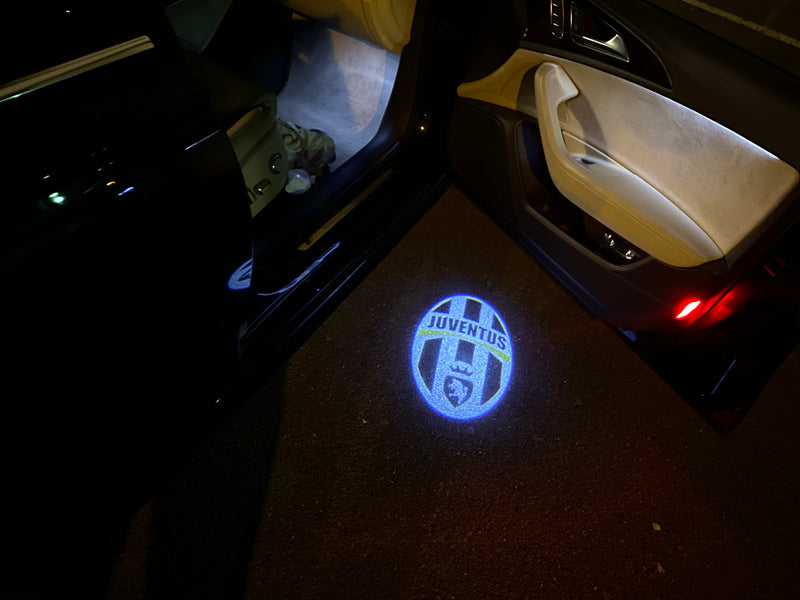 Football CLUB JUVENTUS Logo Nr.258  (quantity 1 = 2 Logo Films /2 door lights）