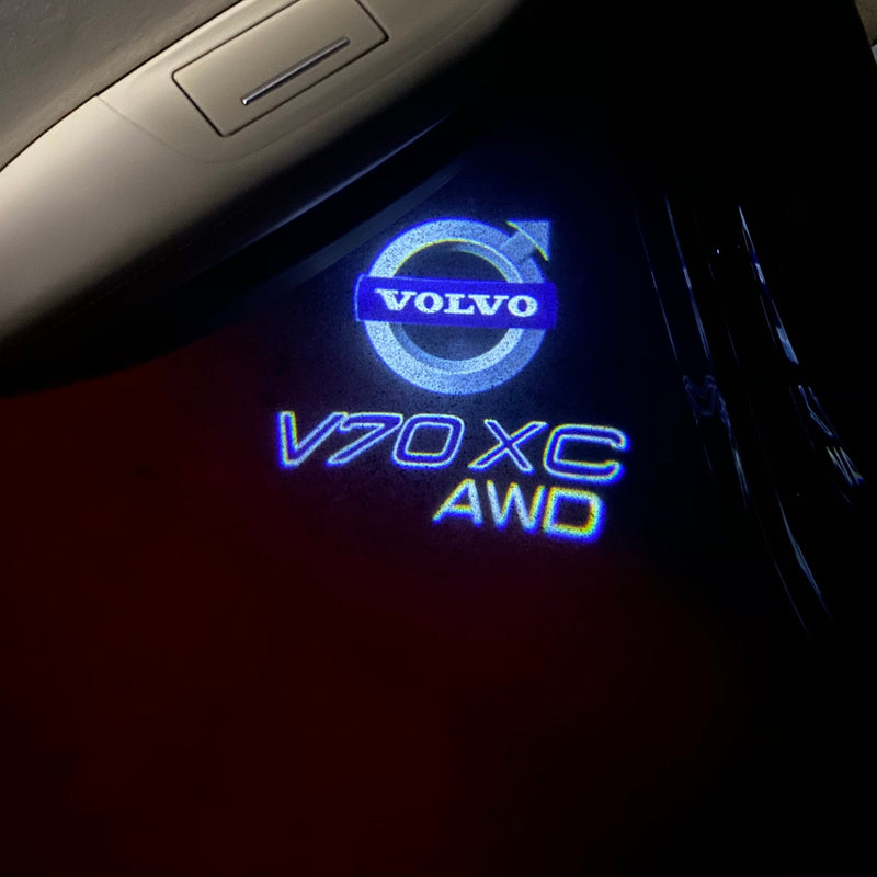 Volvo V 70 LOGO PROJECROTR LIGHTS Nr.06 (quantità 1 = 2 pellicole logo / 2 luci porta) 