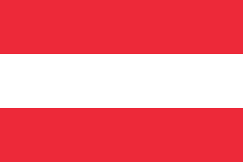 Türleuchten mit Logo der Nationalflagge Österreichs (Menge 1 = 1 Satz / 2 Logofolien / Kann Lichter mit anderen Logos ersetzen) 