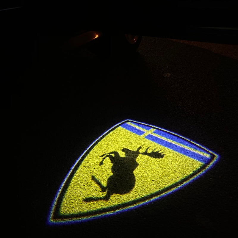 Volvo Milu Hirsch LOGO PROJECROTR LIGHTS Nr.67 (Menge 1 = 2 Logofolie / 2 Türleuchten) 