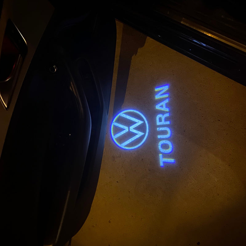 Volkswagen Luci porta Touran Logo Nr. 129 (quantità 1 = 2 pellicole con logo/2 luci per porta） 