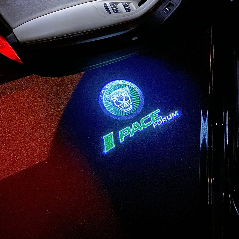 JAGUAR I PACE LOGO PROJECROTR LIGHTS Nr.123 (Menge 1 = 1 Satz/2 Türleuchten)