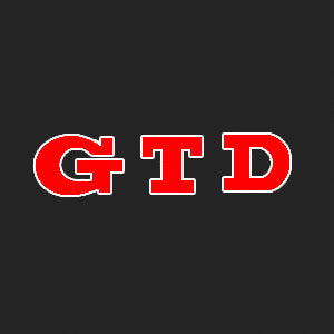 Volkswagen Türleuchten GTD Logo Nr. 45 (Menge 1 = 2 Logofolien /2 Türlichter） 