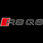 AUDI RSQ8 LOGO PROJECTOT LIGHTS Nr.609  (quantity 1 = 2 Logo Films /2 door lights）