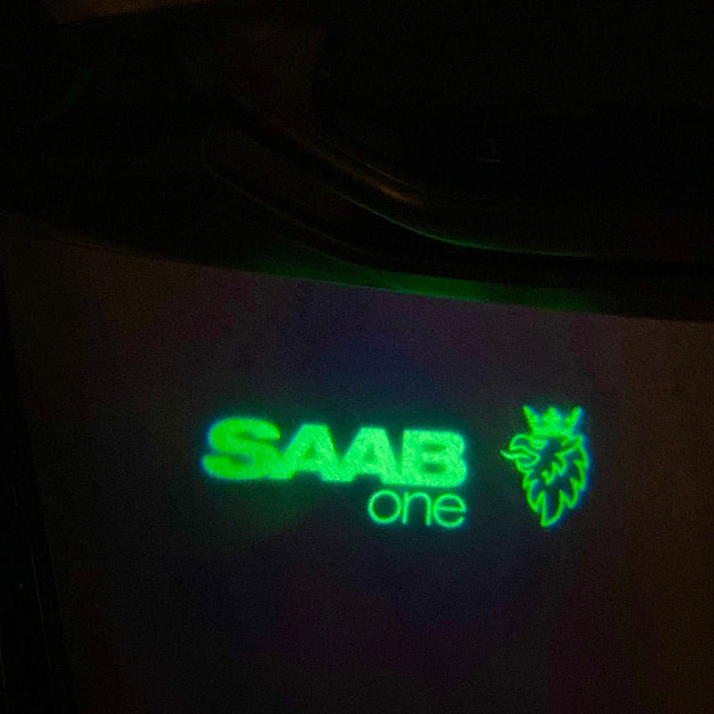 SAAB Original LOGO PROJECROTR LIGHTS Nr.2503 (Menge 1 = 1 Satz/2 Türleuchten)